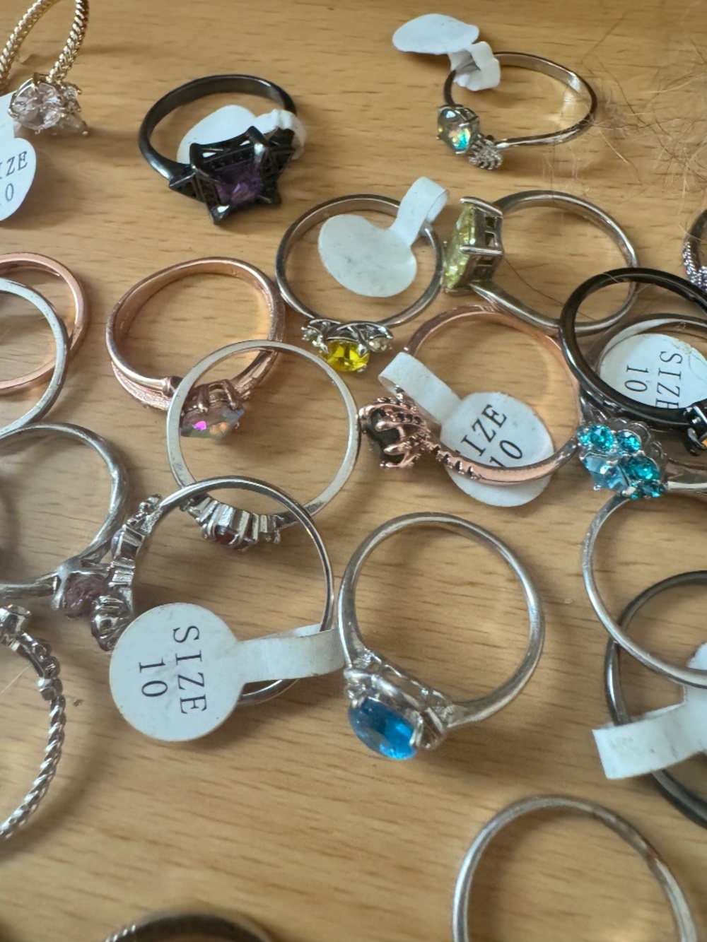 38 Costume Rings - Picture 2 of 2